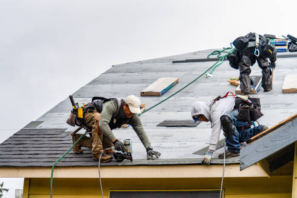 Professional Gutter Installation technician working in Seward, NE